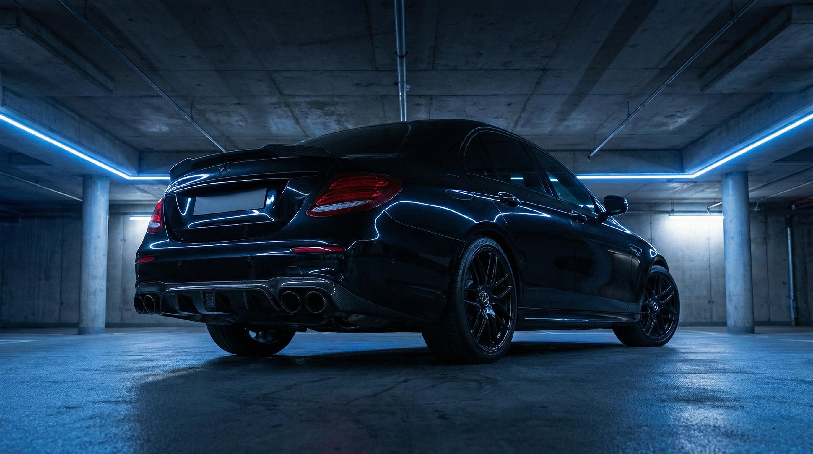 17c一起草暗夜黑性能轿车排气改装视频